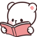 bunnyreading custom emote from Chinese