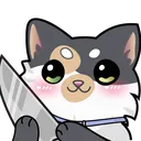 Cat Stab Discord Emoji