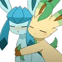 EB_LeafeonGlaceonHug