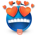 crazyinloveblueemoji Discord Emoji