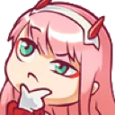 Zerotwo Think Discord Emoji