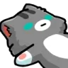 CatExhaustedBlue Discord Emoji