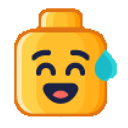 legofaceSweatSmile Discord emoji