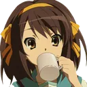 Haruhidrinking