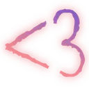 TintedOrangeTextHeart Discord Emoji