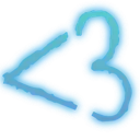 TintedBlueTextHeart Discord Emoji