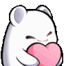 zbearheart animated emote from Chinese