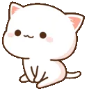 white_kitten_sitting1 Discord Emoji