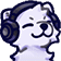 WolfHeadphones Discord Emoji