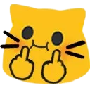 kitty_middle_finger_fu Discord Emoji