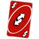 Uno Reverse Red Discord Emoji
