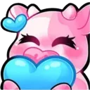 BlueHeart_PinkCow