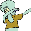 DabbingSquidward Discord emoji