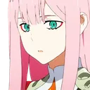 zerotwo_down Discord Emoji