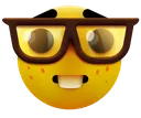 nerdfaceemojicleveremoticonwithg Discord Emoji
