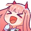 ZeroTwo_laugh Discord emoji