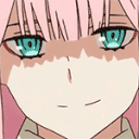 zerotwo_sadsmile Discord Emoji