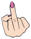 FW_middle_finger Discord Emoji - Femdom World