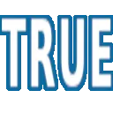 True