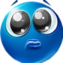 Sad Blu Emoji Discord Emoji