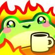 P2UPasteFrogThisIsFine Discord emoji
