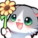 Cat_Flower Discord Emoji