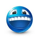 BlueBigGrin Discord Emoji