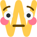 FlushedW Discord emoji