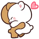 MilkAndMochaJumpHug Discord Emoji
