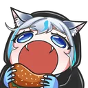 Shiro_Eating Discord Emoji