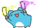 CapooBlueCatStickerCapooBlueCatB Discord Emoji