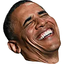 8354 Obamalaugh Discord Emoji
