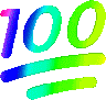 100Rainbow Discord emoji