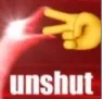 unshut