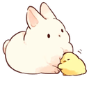 chimken_bunny_hug Discord emoji