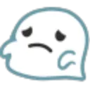 Blobghost_Sad Discord Emoji
