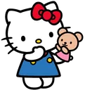 Teddy Hello Kitty Discord Emoji