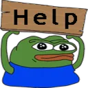 Pepe Help Discord Emoji