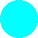Cyan Circle Discord Emoji