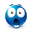Blue Shocked BlueShocked Discord Emoji