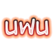 uwu Discord sticker from Audio Deluxe