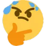 Thinking Sweat Discord Emoji