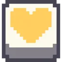 1261pixelheartyellow