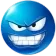 blue_sneakysmile Discord Emoji