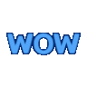 Blue Wow Discord Emoji