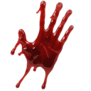 bloody hand pixel bloody hand pixel