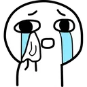 White Cry Discord Emoji