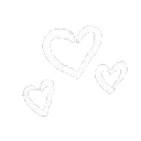 onekiss_white_hearts