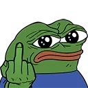 Pepe Middlefinger Discord Emoji