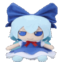Cirno_fumo animated GIF emoji from It's - Hoppy Room 💐🌷